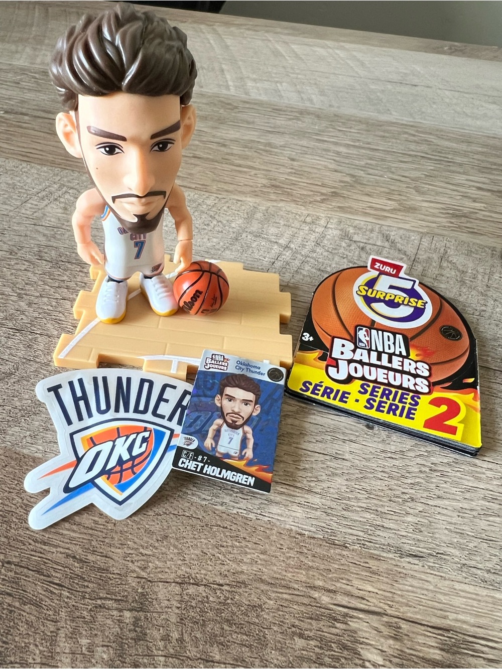 ZURU NBA Ballers Series 2 Chet Holmgren Figure - White Thunder Jersey